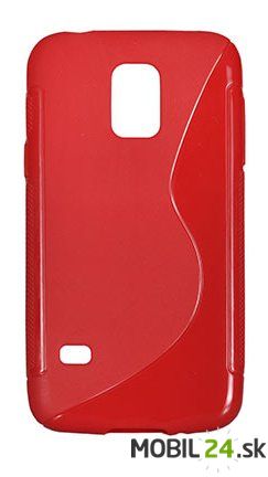 Gumené puzdro Samsung Galaxy S5 mini červené