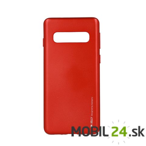 Gumené puzdro Samsung S10 červené matné gy