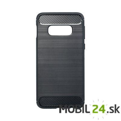 Gumené puzdro Samsung S10e čierne carbon