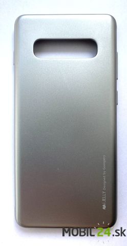 Gumené puzdro Samsung S10 plus strieborné gy