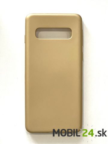 Gumené puzdro Samsung S10 zlaté