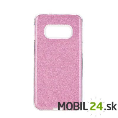 Gumené puzdro Samsung S10e ružové glitter