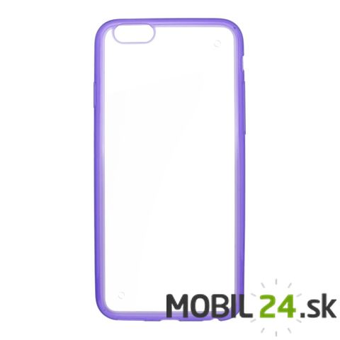 Gumené puzdro iPhone 6/6s fialový rám