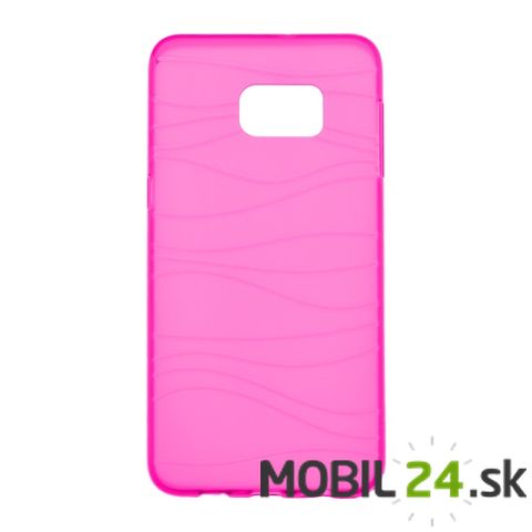 Gumené puzdro Waves Samsung Galaxy S6 Edge Plus ružové