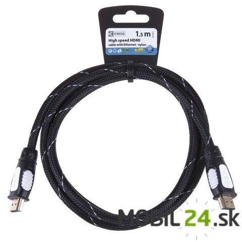 HDMI 1.3 high speed kábel A vidlica-A vidl. 1,5m nylon
