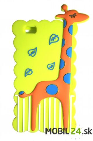 Puzdro pre Huawei P8 lite 3D žirafa žltá