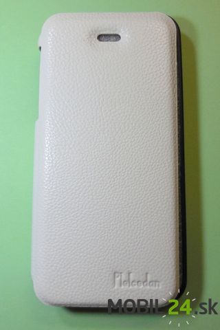 Puzdro pre iPhone 5/5S/SE biele knižka