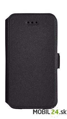 Knižkové puzdro iPhone 7 plus / iPhone 8 plus čierne pocket