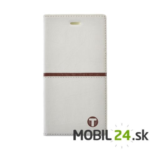 Knižkové puzdro Luxury iPhone 6/6s Plus biele