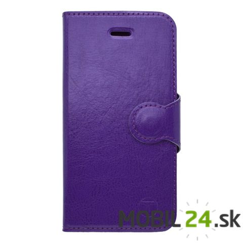 Knižkové puzdro na mobil iPhone 5/5s/SE fialové