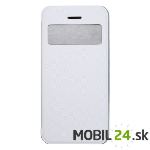 Knižkové púzdro na mobil iPhone 5/5s/SE biele