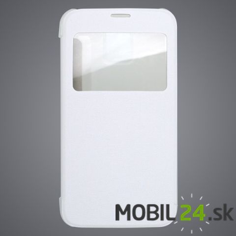 Knižkové puzdro na mobil Samsung Galaxy S5 i9600 biele