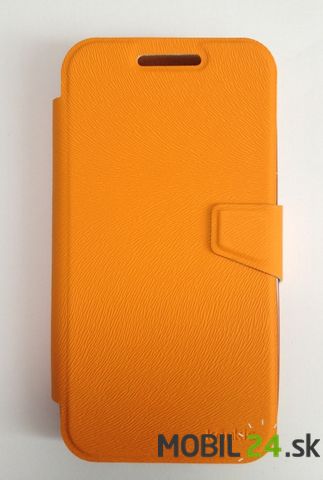 Knižkové púzdro na mobil Samsung i9500 Galaxy S4 Belat Purse KS oranžové