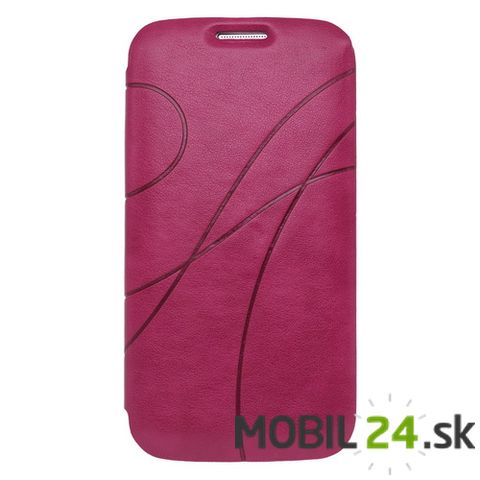 Knižkové púzdro na mobil Samsung S IV i9500 ružové