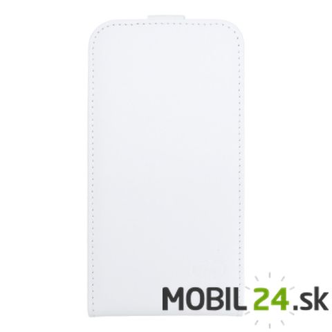 Knižkové puzdro na mobil Samsung S5 (i9600) biele