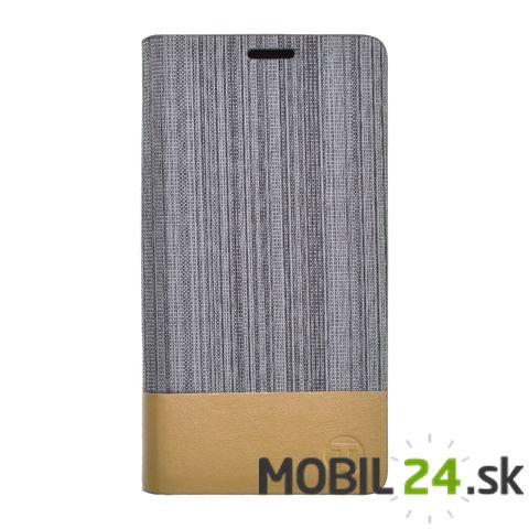 Knižkové puzdro Samsung Galaxy J1 sivé