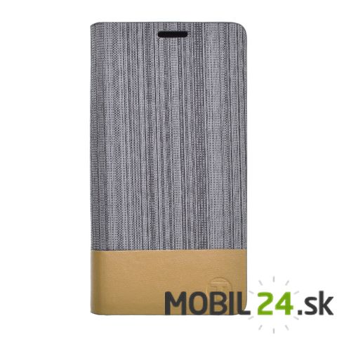 Knižkové puzdro Samsung Galaxy J5 sivé