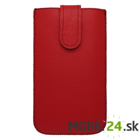 Kožené puzdro na mobil Samsung Galaxy Note 4 červené