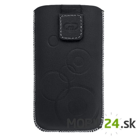 Koženkové púzdro na mobil Samsung Galaxy Young S6310 čierne