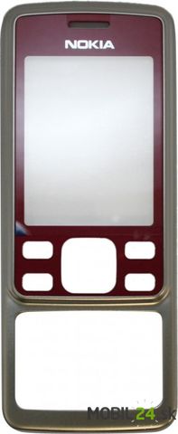 Kryt Nokia 6300 strieborno-bordový originál