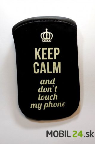 Puzdro na mobil Keep calm and don´t touch