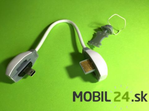 Nabíjací kábel s čítačkou kariet Mini USB