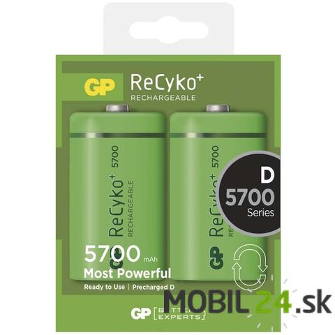 Nabíjacia batéria GP ReCyko+ D, 2 ks