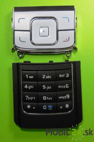 Klávesnica Nokia 6288 čierna s bielym vrchom