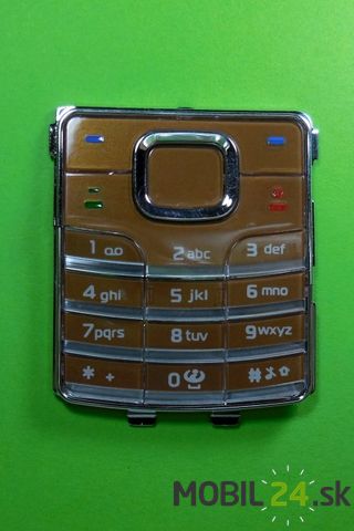 Klávesnica Nokia 6500c bronzová