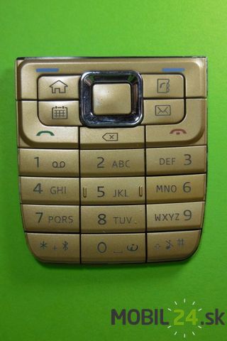 Klávesnica Nokia E51 zlatá