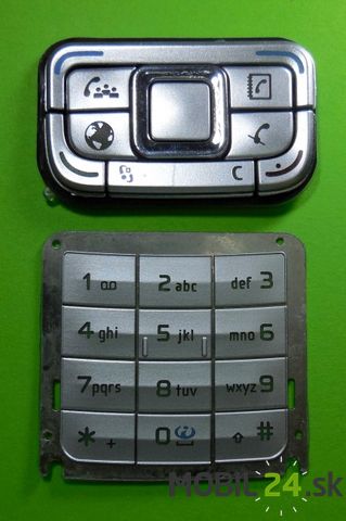 Klávesnica Nokia E65 strieborná