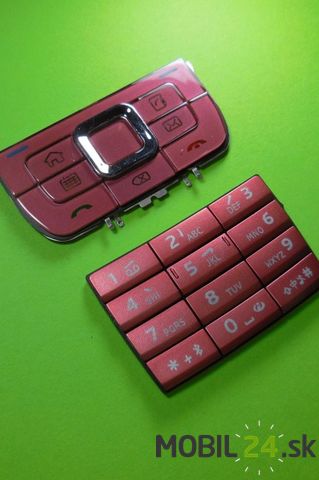 Klávesnica Nokia E66 červená