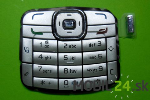 Klávesnica Nokia N70 strieborná