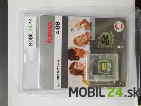 Pamäťova karta Hama Mini SD 4 GB