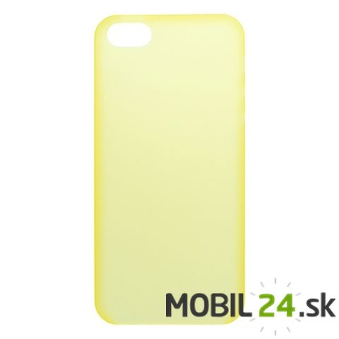 Plastové Slim puzdro iPhone 5/5s/SE žlté