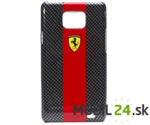 Puzdro Ferrari Samsung Galaxy S2 Carbon Effect Faceplate červené