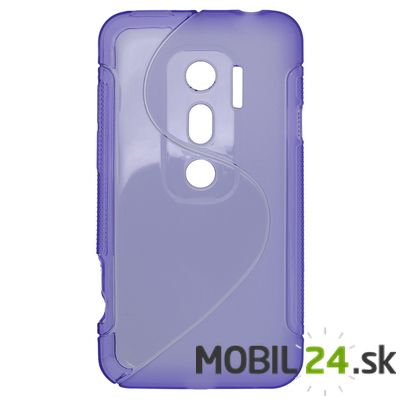 Gumené puzdro HTC Evo 3D fialové