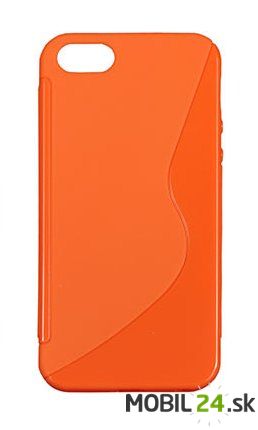 Gumené puzdro iPhone 5/5s/SE oranžové