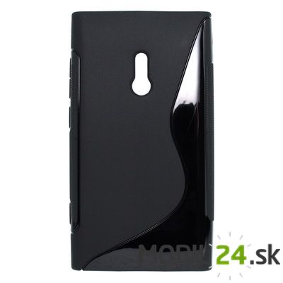 Gumené puzdro Nokia Lumia 800 čierne