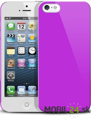 Puzdro iPhone 4 fialové plastové xqisit