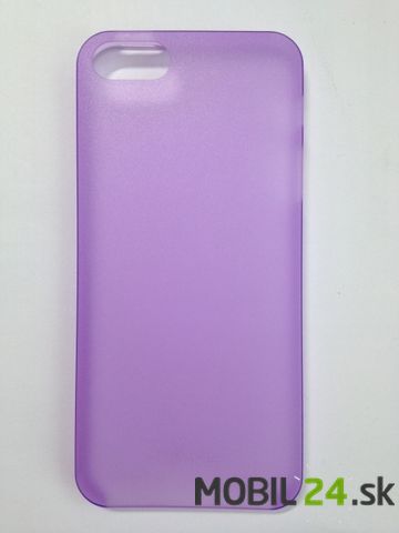 Púzdro iPhone 5/5s/SE plastové tenké KS fialové