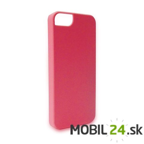 Púzdro iPhone 5/5s/SE rubber plastové ružové KS