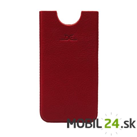 Púzdro kožené DC iPhone 5/5S/SE Montone červené