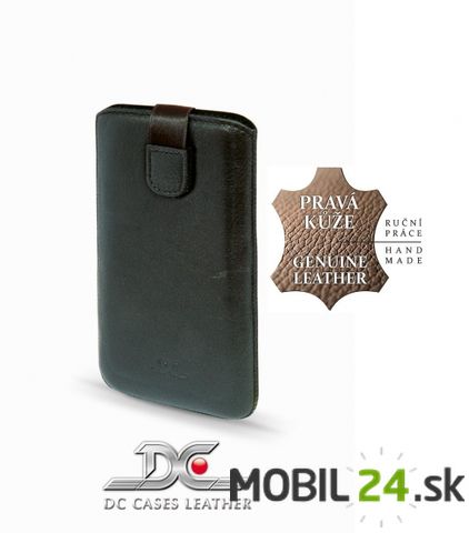 Puzdro na Samsung Galaxy NOTE kožené DC Protect Montone čierne