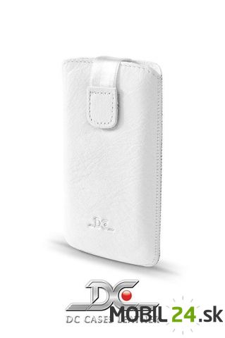 Puzdro na iPhone 5/5s/SE kožené DC Protect Montone biele