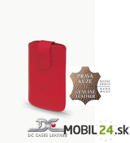 Puzdro na Samsung S5230 kožené DC Protect Montone červené