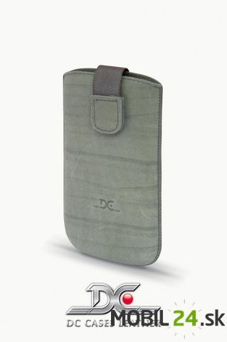 Púzdro kožené DC Protect Soft veľkosť Samsung Galaxy S i9000 šedé