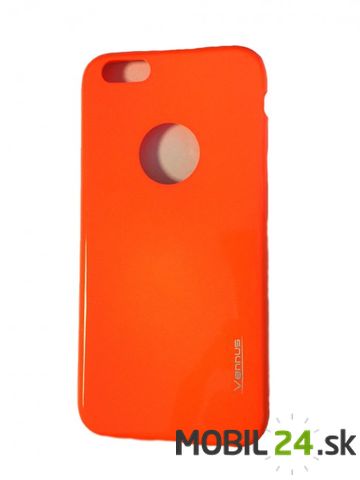 Puzdro na iPhone 6/6s oranžové neón slim VS