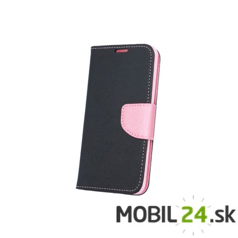 Puzdro na iPhone XR čierno ružové fancy