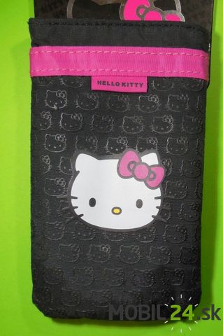 Puzdro na mobil Hello Kitty čierne